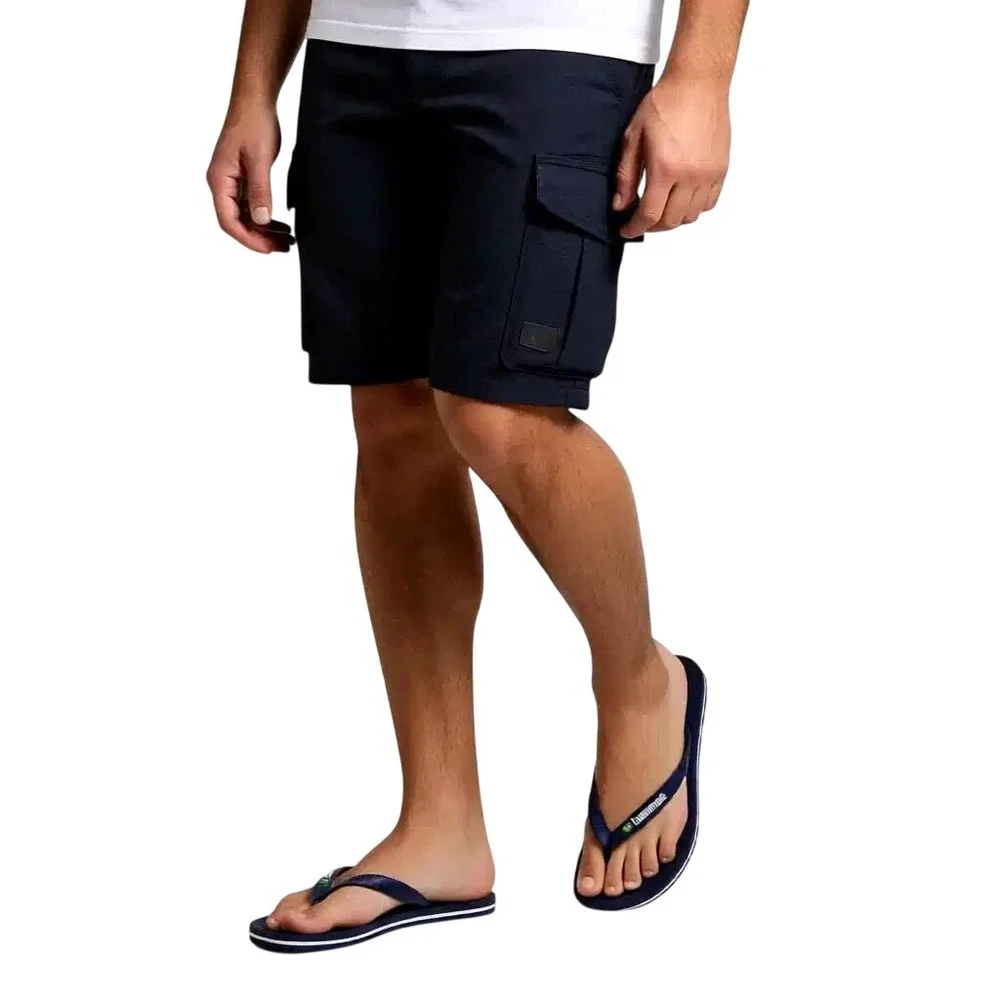 Havaianas Brasil Logo NavyBlue Flip Flops Mens‎ Size 13 USNWT